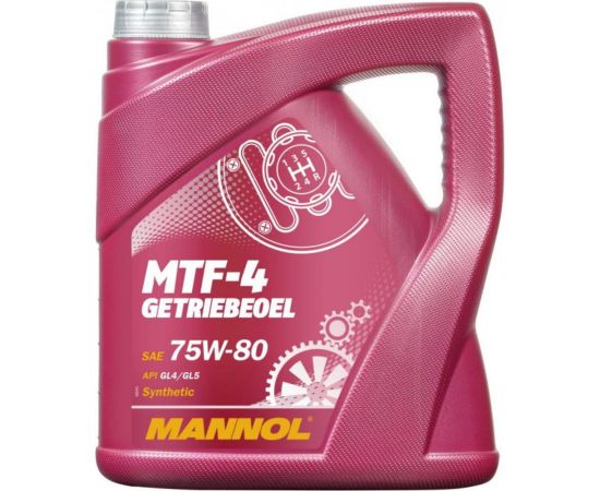 Синтетическое трансмиссионное масло MANNOL MTF-4 GETRIEBEOEL 75W80 4 л 81044 – изображение 2