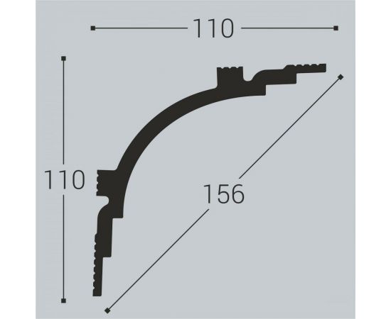 Карниз bello deco XPS К 14 110x110 мм 00-00104360 – изображение 3