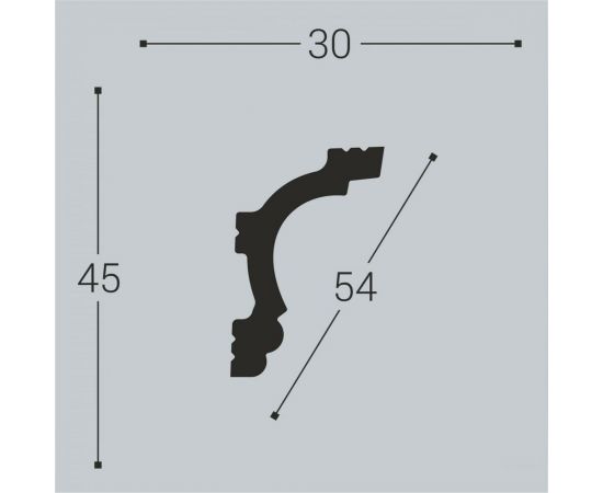 Карниз bello deco XPS К 8 45x30 мм 00-00004640 – изображение 3