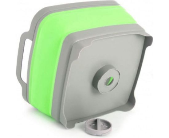 Пластиковая складная корзина-раковина с ручками BRADEX 9л, зеленая TD 0534 – изображение 3