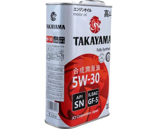 Моторное масло Takayama синтетическое, SAE 5W30, ILSAC GF 5, API SN, 1 л 605042 – изображение 3