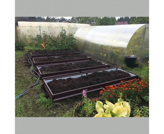 Грядка ГеоПластБорд 1x3 м, высота 20 см, шоколадно-коричневая 5941320Br – изображение 4