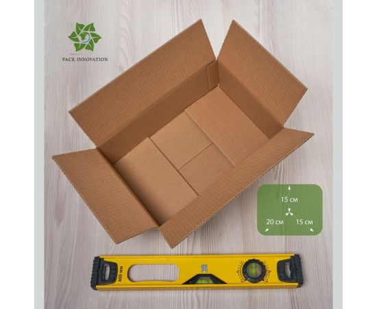 Картонная коробка PACK INNOVATION Гофрокороб 20x15x15 см, объем 4.5 л, 25 шт IP0GK00201515-25 – изображение 4