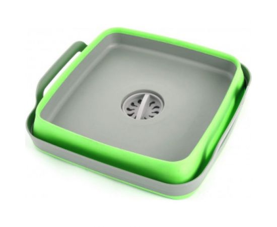 Пластиковая складная корзина-раковина с ручками BRADEX 9л, зеленая TD 0534 – изображение 5