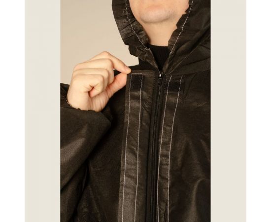 Многоразовый защитный комбинезон Каспер, черный, плотность 60 г/м2, размер 3xl, рост 170-176 45000 – изображение 5