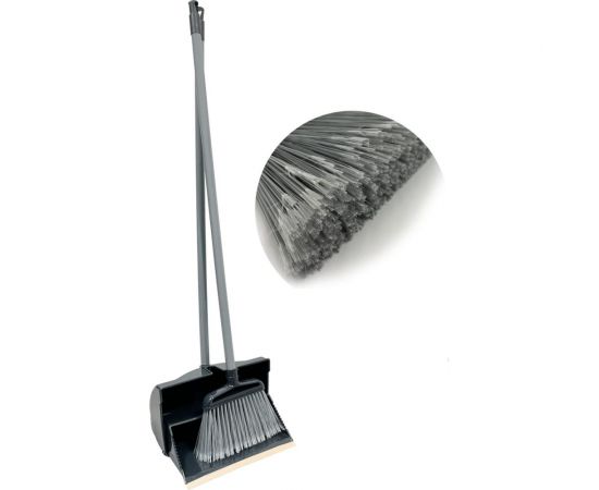 Комплект щётка с совком для мусора GoGo ПВХ, цвет темно-серый 60420 NIGHT – изображение 6