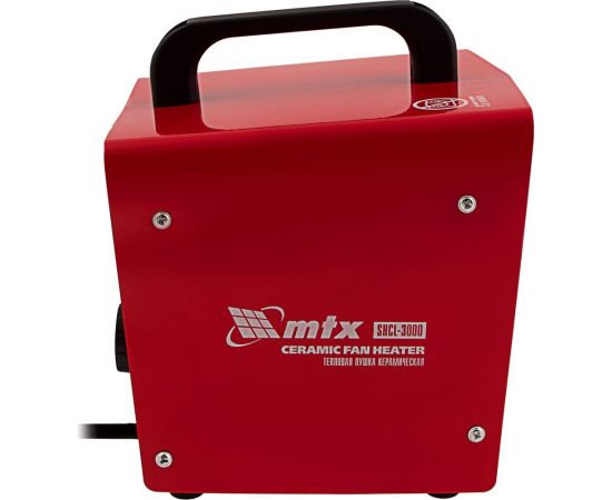 Тепловая керамическая пушка MTX SHCL-3000, квадратная, 230 В, 480 м3/ч, 1/3 кВт 96403 – изображение 7