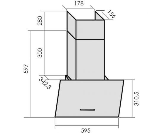 Кухонная вытяжка MBS GARTENZIA 160 GLASS WHITE 5415 – изображение 8