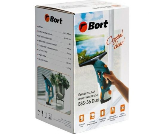 Пылесос для очистки стекол BORT BSS-36 Duo 93411782 – изображение 10