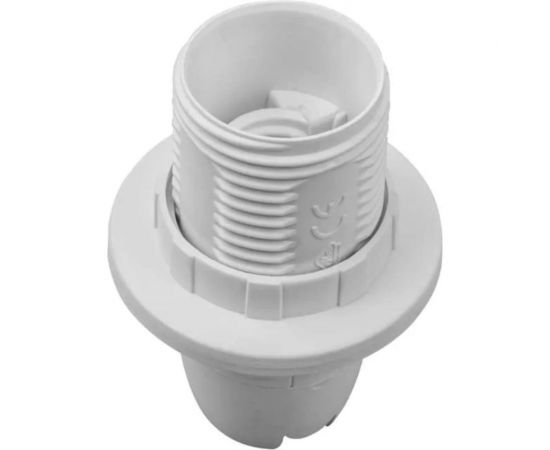 Патрон Е14 REV с кольцом, термостойкий пластик, белый 24622 0 
