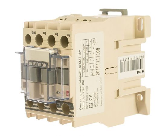 Магнитный пускатель EKF КМЭ 18А катушка управления 220В АС малогабаритный 1NO ctr-s-18-220 9790631 