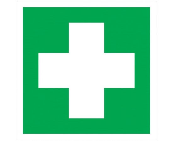 Знак Аптечка первой медицинской помощи Стандарт Знак ЕС01 150x150 мм, пленка ПП 00-00023555 