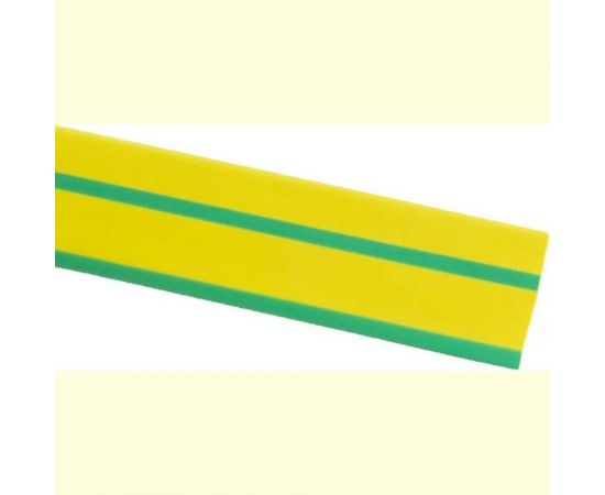 Термоусаживаемая трубка TDM ТУТнг 16/8 желто-зеленая в коробке (10 м/упак) SQ0518-0442 