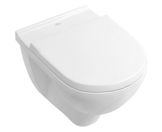 Подвесной унитаз Villeroy & Boch 5660HR01 O.NOVO с открытым смывным краем, в сборе с крышкой 00000045209 