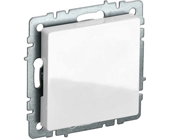 Заглушка с суппортом IEK Brite мз10-брб белый BR-PL10-K01 