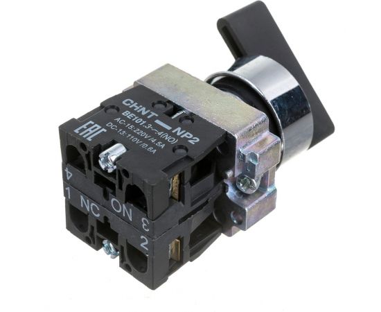 Переключатель CHINT NP2-BJ25 2 полож. с фиксацией 1НЗ +1НО IP40 574857 