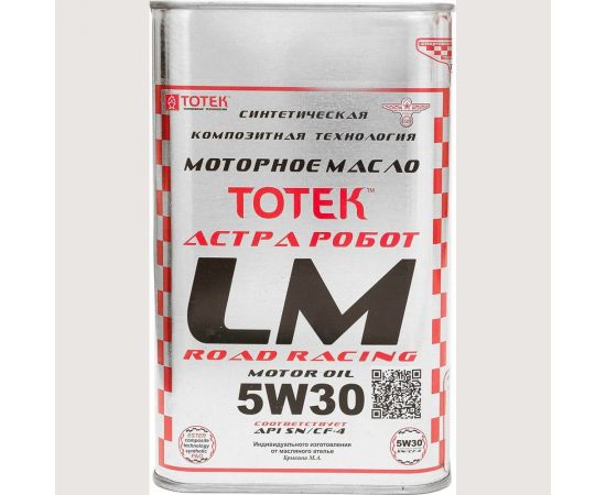 Моторное масло ТОТЕК LM-Road Racing синтетическое, SAE 5W30, 20 л, жесть LMRR530020 