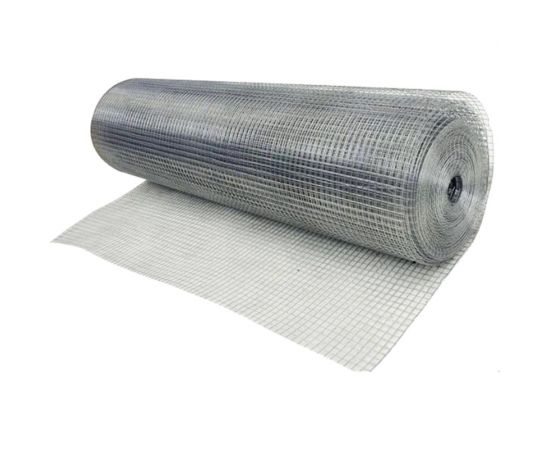 Штукатурная сварная оцинкованная сетка СЕТКА АЛЬКОР ячейка 25x25 мм, d0,8 мм (рулон 1x25 м) 162506 