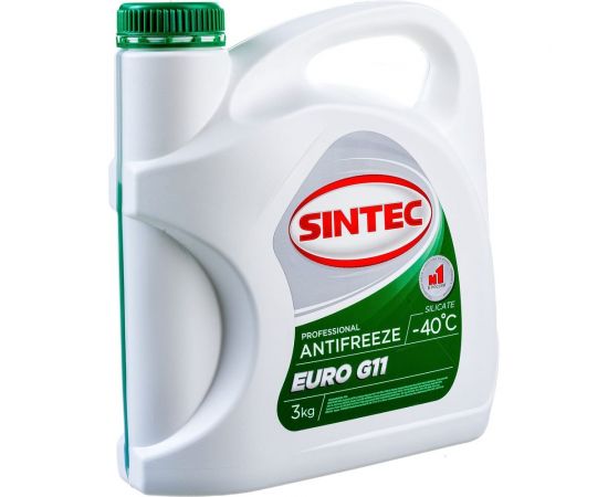Антифриз Обнинскоргсинтез Sintec Euro зеленый, G11, 3 кг 990465 