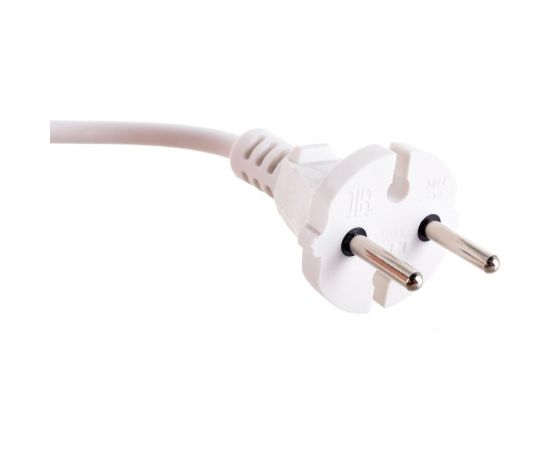 Сетевой шнур LUX V2 ПВС 2x0.75 7м, с вилкой, без заземления, белый 4606400609674 – изображение 2