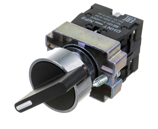 Переключатель CHINT NP2-BJ25 2 полож. с фиксацией 1НЗ +1НО IP40 574857 – изображение 2