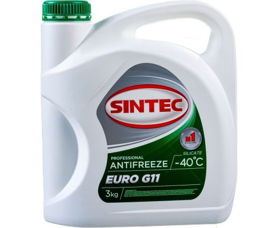 Антифриз Обнинскоргсинтез Sintec Euro зеленый, G11, 3 кг 990465 – изображение 2