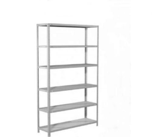 Стеллаж ООО ФУРАМА СТФ 2000x700x400 мм, 6 полок, серый СТФ207040-6 – изображение 2