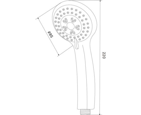 Лейка для душа Olives 3 режима с системой Touch Clean и вставкой ECO D133 – изображение 2
