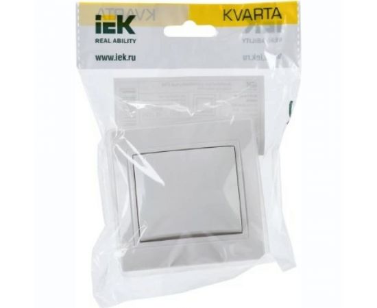 Выключатель IEK KVARTA 1кл ВС10-1-0-КБ-44 10А IP44 бел. KV-V10-10-44-K01 – изображение 2
