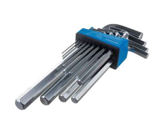 Набор Г-образных ключей Forsage длинные, 13 пр, в пластиковом держателе F-5137L – изображение 2