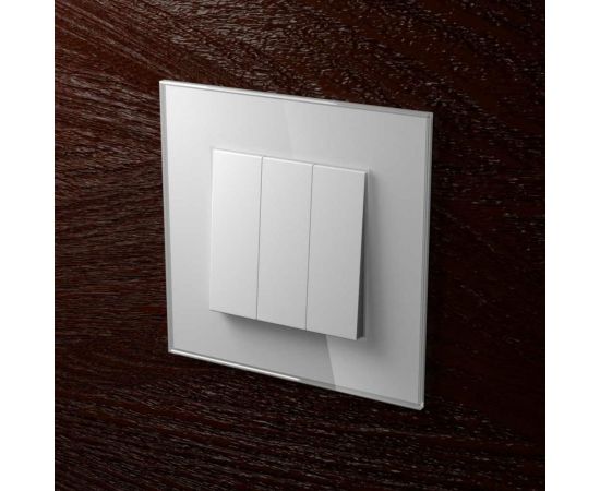 Однопостовая рамка CGSS стеклянная, белая Эстетика GL-P101-WCG – изображение 3