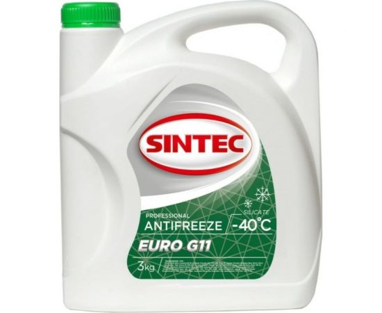 Антифриз Обнинскоргсинтез Sintec Euro зеленый, G11, 3 кг 990465 – изображение 3