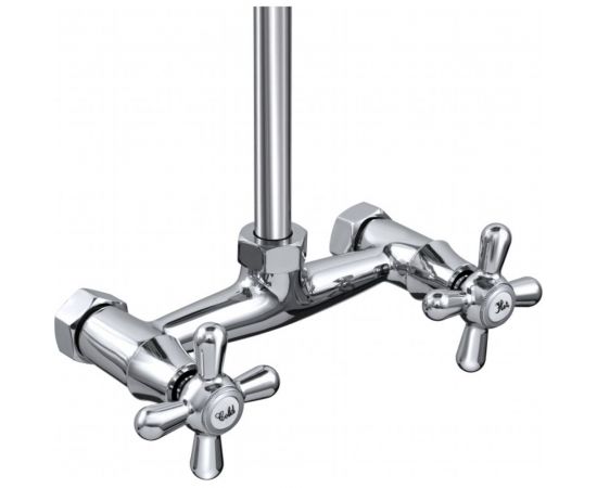 Смеситель для душа СЛАВЕН со стационарной душевой сеткой, двуручный СЛ-ДВ-О42 – изображение 3