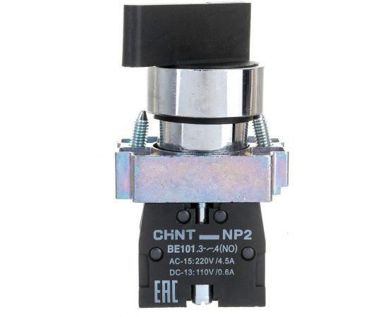 Переключатель CHINT NP2-BJ25 2 полож. с фиксацией 1НЗ +1НО IP40 574857 – изображение 3