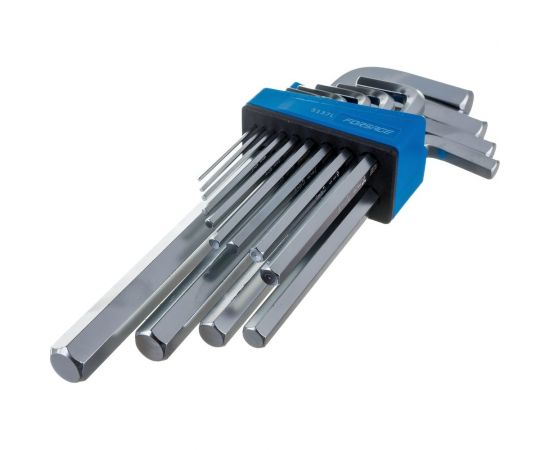 Набор Г-образных ключей Forsage длинные, 13 пр, в пластиковом держателе F-5137L – изображение 3