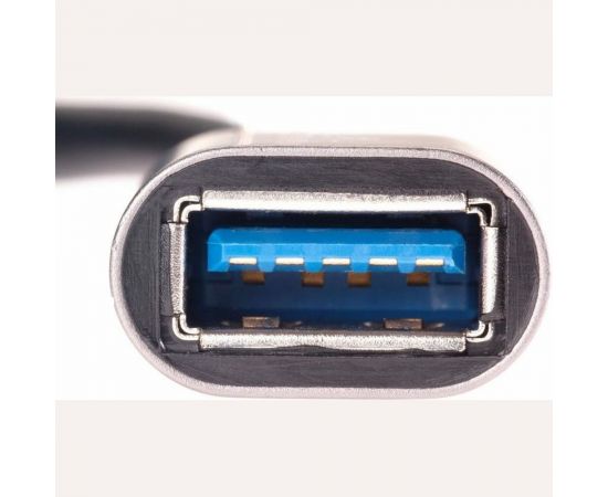 Кабель-адаптер Telecom, Type-Cm -- USB 3.0 Af, OTG, 1,5A, 5,0 Gbps, Alum grey 0,2m TC409M – изображение 3