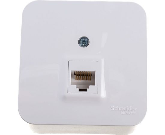 Компьютерная розетка Schneider Electric BLANCA О/У RJ45, категория 5E, БЕЛЫЙ BLNIA045001 – изображение 4