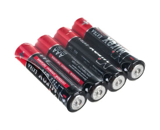 Батарея Mirex, солевая R03 / AAA 1,5V 4 шт shrink 23702-ER03-S4 – изображение 5