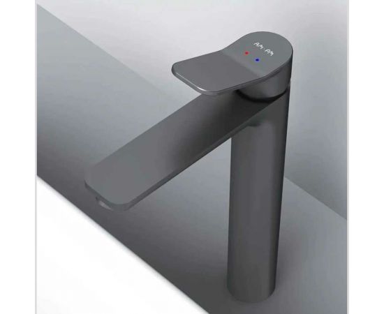 Смеситель для умывальника AM.PM X-Joy высокий, черный F85A92022 – изображение 5