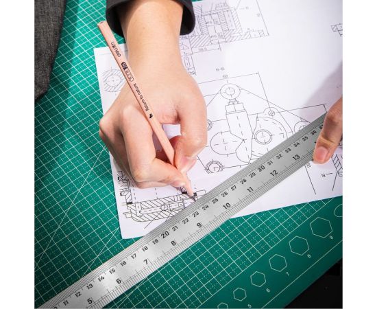 Стальная линейка DELI dl8050y 500 мм, нержавеющая сталь 104499 – изображение 6