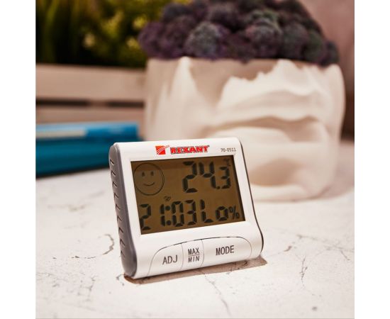 Метеостанция с часами и будильником REXANT 70-0511 – изображение 7