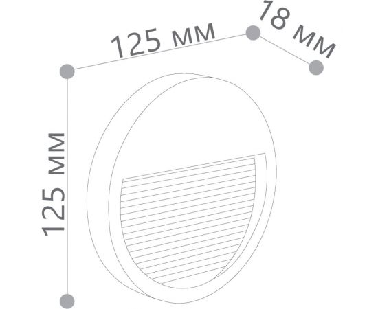 Светодиодный уличный светильник FERON DH203 5W, 4000K, IP65, черный 41162 – изображение 9