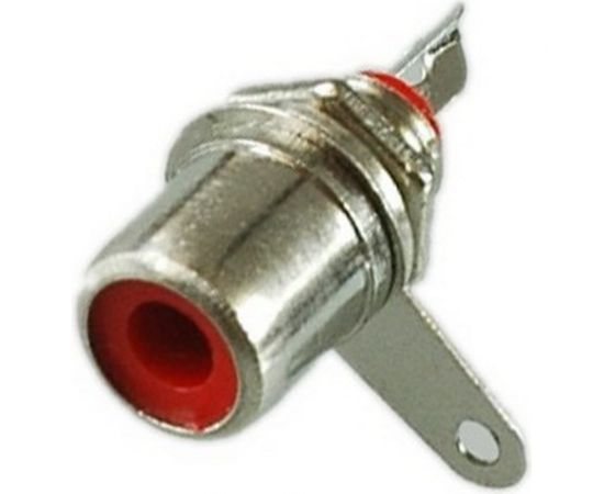 Разъем RCA гнездо Pro Legend металл на корпус, красный, PL2169 