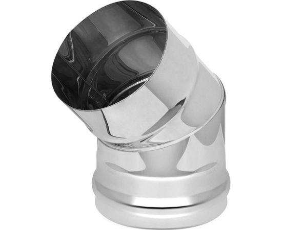 Колено (115 мм; AISI 430-0.5мм; 2 секции; 45 град.) Везувий А-13781 