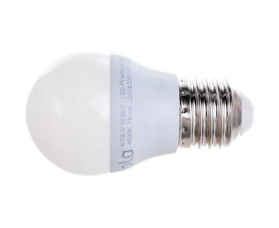 Светодиодная лампа Ecola globe LED Premium 10,0W G45 220V E27 4000K шар композит 82x45 K7QV10ELC 