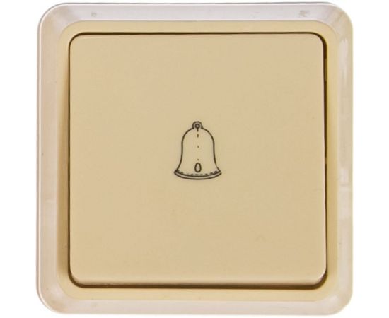 1клавишный (кнопочный) выключатель IEK ОКТАВА 10А кремовый EVO13-K33-10-DC 