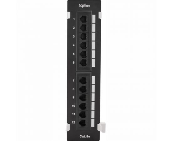 Патч-панель SUPRLAN, настенная 12хRJ-45, UTP, Cat.5e 10-0407 