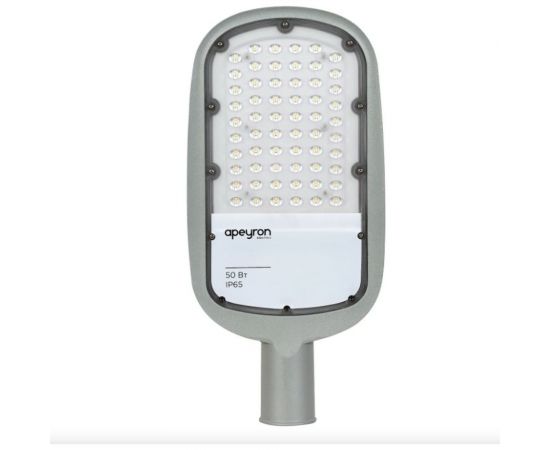 Уличный светодиодный консольный светильник Apeyron 50Вт, 5500 лм, 5000 К, IP65, КСС -Ш, 420x200x70мм / 29-02 