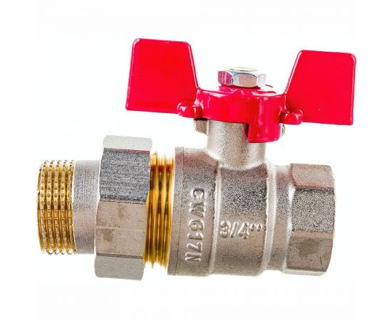 Шаровой кран с американкой ROMMER 3/4"", ВН/НР, RBV-0005-0510220, RG008UB5BK0OC3 