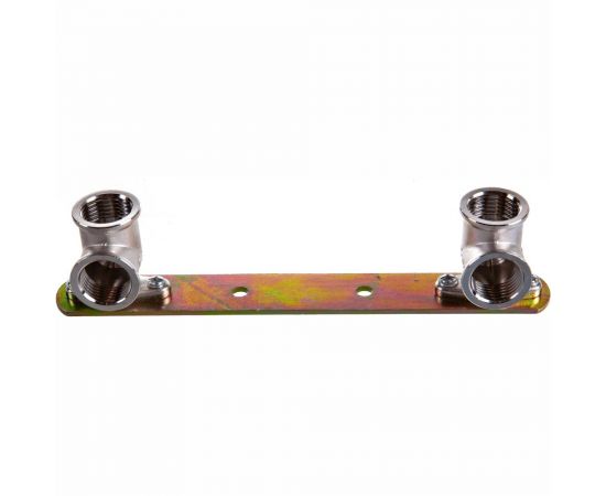 Уголки на планке СТМ для крепления смесителей, 1/2"", гайка-гайка CRLWP012 